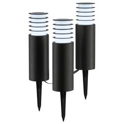 Brilliant G40910/06 Außenspießleuchte 3er Set zahradní osvětlení Energetická třída (EEK2021): F (A - G) LED pevně vestavěné LED černá