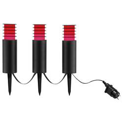 Brilliant G40910/06 Außenspießleuchte 3er Set zahradní osvětlení Energetická třída (EEK2021): F (A - G) LED pevně vestavěné LED černá