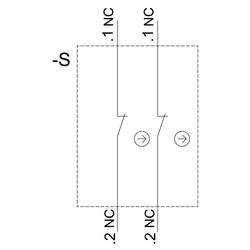 Siemens 3SU1400-1AA10-1EA0 kontaktní modul 2 rozpínací kontakty 1 ks