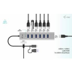 i-tec C31HUBMETAL703 USB Hub 7 portů USB-A USB 3.2 Gen1 5 GBit/s s konektorem USB C šedá I-TEC USB-C Charging Metal HUB 7 Port