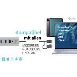 i-tec C31HUBMETAL703 USB Hub 7 portů USB-A USB 3.2 Gen1 5 GBit/s s konektorem USB C šedá I-TEC USB-C Charging Metal HUB 7 Port