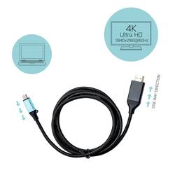 i-tec Thunderbolt kabel USB-C ® zástrčka, Zástrčka HDMI-A 2 m černá C31CBLHDMI60HZ2M Kabel pro displeje USB-C®