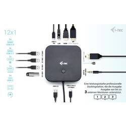 i-tec USB-C® dokovací stanice USB-C HDMI Dual DP Docking Station with Power Delivery 100 W napájení USB-C®