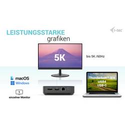 i-tec USB-C® dokovací stanice USB-C HDMI Dual DP Docking Station with Power Delivery 100 W napájení USB-C®