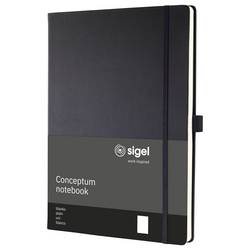 Sigel CONCEPTUM® CO110 poznámková kniha čisté černá Počet listů: 97 listů A4