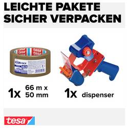 tesa 58166-00000-00 ruční odvíječ lepicí pásky TESAPACK® hnědá (d x š) 66 m x 50 mm 1 ks