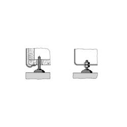 PB Fastener 148 3005 699 11 podstavná nožka přístrojová šroubovací černá (Ø x v) 38 mm x 60 mm 1 ks