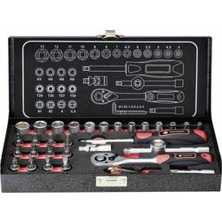 TOOLCRAFT sada nástrčných klíčů, metrický, 1/4 (6,3 mm), 36dílná, 826363