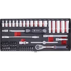 TOOLCRAFT sada nástrčných klíčů, metrický, 1/4 (6,3 mm), 45dílná, 826386