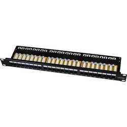 LogiLink NP0133 patch panel 483 mm (19) CAT 6A 1 U černá osazený