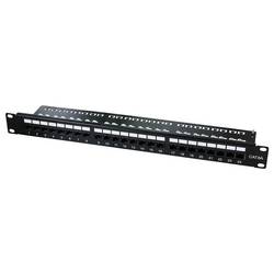 LogiLink NP0133 patch panel 483 mm (19) CAT 6A 1 U černá osazený