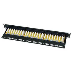 LogiLink NP0133 patch panel 483 mm (19) CAT 6A 1 U černá osazený
