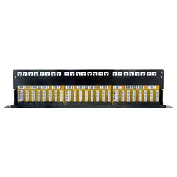 LogiLink NP0133 patch panel 483 mm (19) CAT 6A 1 U černá osazený