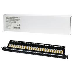 LogiLink NP0133 patch panel 483 mm (19) CAT 6A 1 U černá osazený