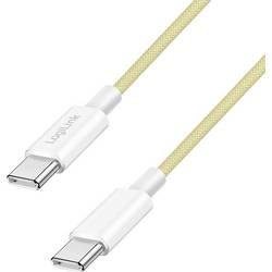 LogiLink Kabel USB-C USB 2.0 USB-C ® zástrčka 1 m žlutá CU0353