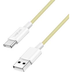 LogiLink Kabel USB-C USB 2.0 USB-A zástrčka, USB-C ® zástrčka 0.5 m žlutá CU0332