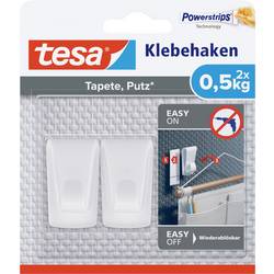 tesa TESA lepicí háky - samolepicí háček - ideální ideal k upevnění Girlanden a světelných řetězů - vydrží až 0,5 kg/hák - lze beze stopy odstranit bílá