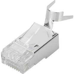 Digitus DN-219604, Adaptér do zásuvky, Konektor RJ45, stříbrná, transparentní, 1 ks