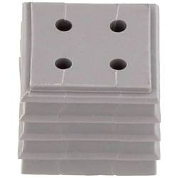 CONTA-CLIP KDS-DE 4X2-3 GR Těsnící prvek s odlehčením tahu Průměr svorky (max.) 3 mm termoplastický elastomer šedá 10 ks