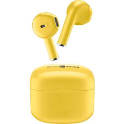 Cellularline Headset do uší (In Ear) Bluetooth®, Bez kabelu žlutá Nabíjecí pouzdro telefon