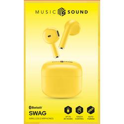Cellularline Headset do uší (In Ear) Bluetooth®, Bez kabelu žlutá Nabíjecí pouzdro telefon