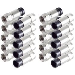 Shiverpeaks BS15-300314 F konektor Komprese Připojení kabelu: F zástrčka Průměr lanka: 7 mm 10 ks