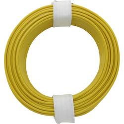 Donau Elektronik 105-3 spojovací drát, 1 x 0.20 mm², žlutá, 10 m