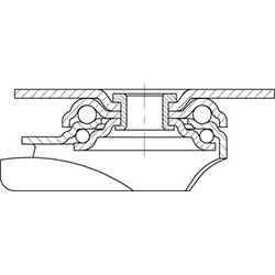 Blickle 935481 LKPA-POA 52G-RA otočné kolečko Ø kola: 50 mm nosnost (max.): 120 kg 1 ks