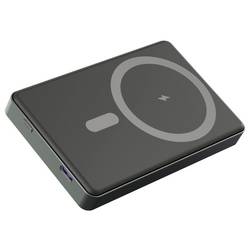 Denver PQCW-10010 Bezdrátová powerbanka Li-Ion, 10000 mAh, Rychlé nabíjení, USB-C®, černá, Indikátor stavu