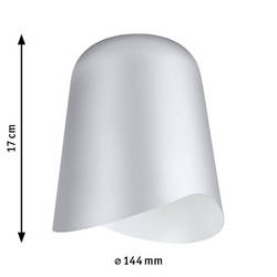 Paulmann Alvaro 95602 stínítko na lampu chrom (matný), bílá