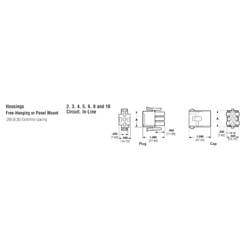 TE Connectivity Universal-MATE-N-LOK zásuvkový konektor na kabel 8, 926308-3, 1 ks