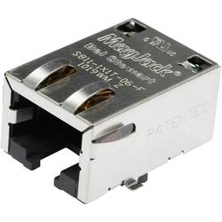 BEL Stewart Connectors S811-1X1T-06-F, RJ45 konektor, zásuvka, vestavná horizontální, počet pólů: 8P8C, poniklovaná, kov, 1 ks