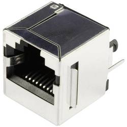 BEL Stewart Connectors SS65100-022F, RJ45 konektor, zásuvka, vestavná vertikální, počet pólů: 10P8C, poniklovaná, kov, 1 ks