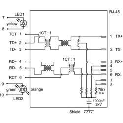 BEL Stewart Connectors 08B0-1X1T-03-F, zásuvka, vestavná horizontální, počet pólů: 8P8C, poniklovaná, kov, 1 ks
