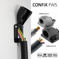 Icotek 31383.900 zahnutý černá 1 ks