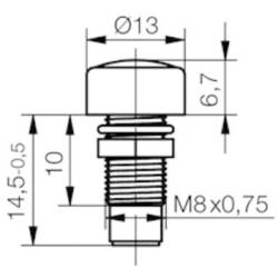 Signal Construct SML1089 SML1089 LED objímka kov Vhodný pro (LED) LED 5 mm Připevnění šrouby