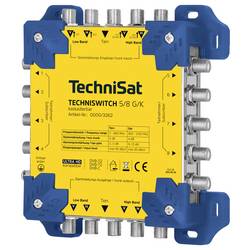 TechniSat TECHNISWITCH 5/8 G/K rozdělovač satelitního signálu Vstupy (vícenásobný spínač): 5 (4 SAT/1 terestrický) Počet účastníků: 8