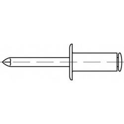 TOOLCRAFT TO-5444376 slepý nýt 4 mm nerezová ocel 500 ks