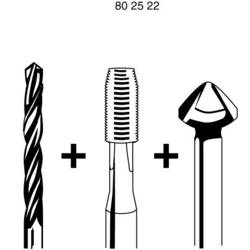 Exact 05903 kombinovaný závitník metrický M5 0.8 mm pravotočivý DIN 3126 HSS 1 ks