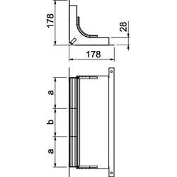 OBO Bettermann 7400657 ohyb (š x v) 350.00 mm x 28.00 mm 1 ks
