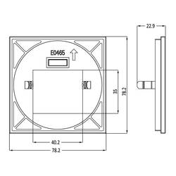Deko Light 930842 kryt 22.9 mm černá