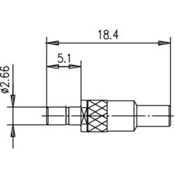 Telegärtner 100024915 100024915 SSMB zástrčka zástrčka, rovná 50 Ω 1 ks