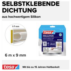 tesa PREMIUM FLEXIBLE 05417-00200-02 těsnicí páska tesaMOLL® transparentní (d x š) 6 m x 9 mm 1 ks
