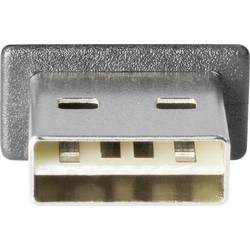 Renkforce USB kabel USB 2.0 USB-A zástrčka, USB Mini-B zástrčka 1.80 m černá oboustranně zapojitelná zástrčka, pozlacené kontakty RF-4096107