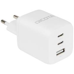 Dicota Compact USB nabíječka, GaN, 1x USB A , 2x USB-C®, 65 W, Dodávka energie, bílá