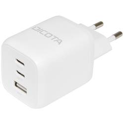 Dicota Compact USB nabíječka, GaN, 1x USB A , 2x USB-C®, 65 W, Dodávka energie, bílá