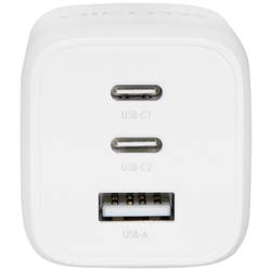 Dicota Compact USB nabíječka, GaN, 1x USB A , 2x USB-C®, 65 W, Dodávka energie, bílá