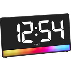 TFA Dostmann 60.2051.01 Quartz budík černá vč. nabíjení
