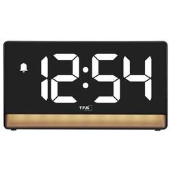 TFA Dostmann 60.2051.01 Quartz budík černá vč. nabíjení