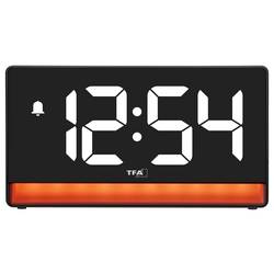 TFA Dostmann 60.2051.01 Quartz budík černá vč. nabíjení